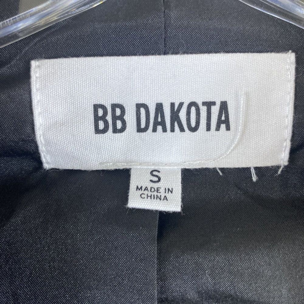 2/$30 BB Dakota Jacket Sz S Black Faux Suede Moto Style Grunge Goth Minimalist - Picture 4 of 11